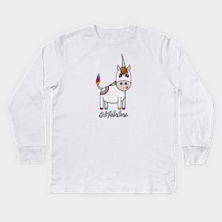 Fabulous Unicorn Kids Long Sleeve T-Shirt